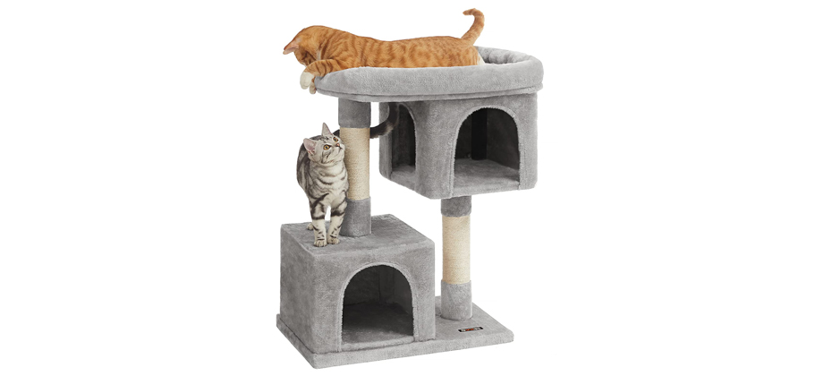 FEANDREA Dual Condo Cat Tower
