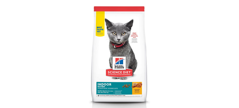 Best For Sensitive Stomach: Hill's Science Diet Indoor Kitten Food