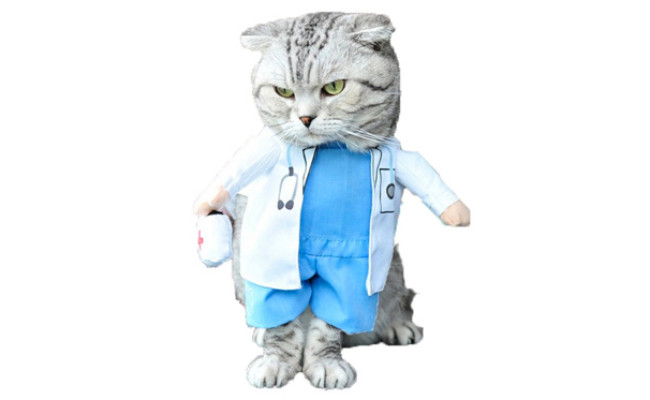Mikayoo Cat Halloween Costume Doctor