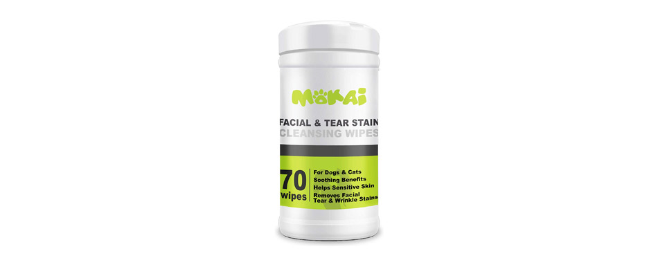 MOKAI Facial & Tear Stain Cleansing Wipes