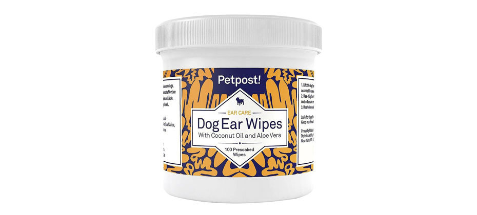 Petpost Ear Wipes with Coconut Oil For Dogs