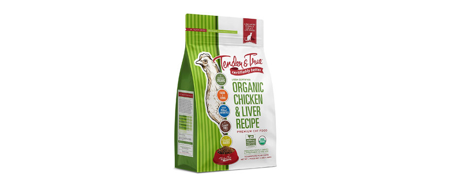 Tender & True Organic Chicken Dry Cat Food