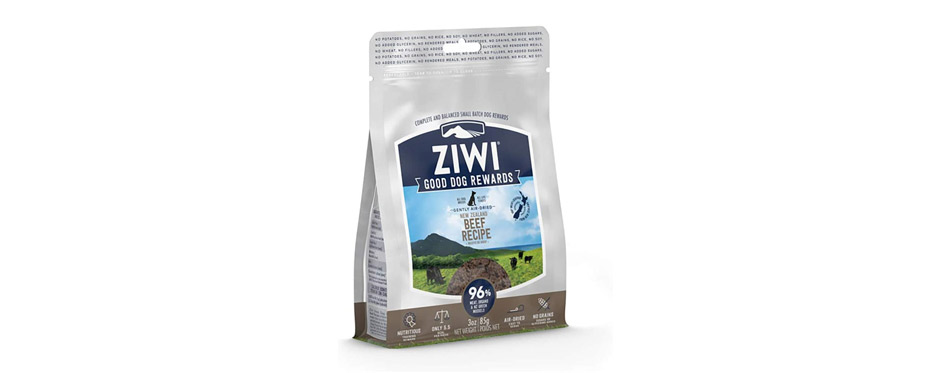 Best Overall: Ziwi Good Dog Rewards Air-Dried Beef Dog Treats